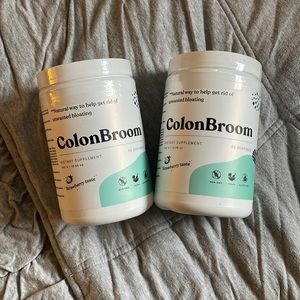 Two sealed jars of ColonBroom